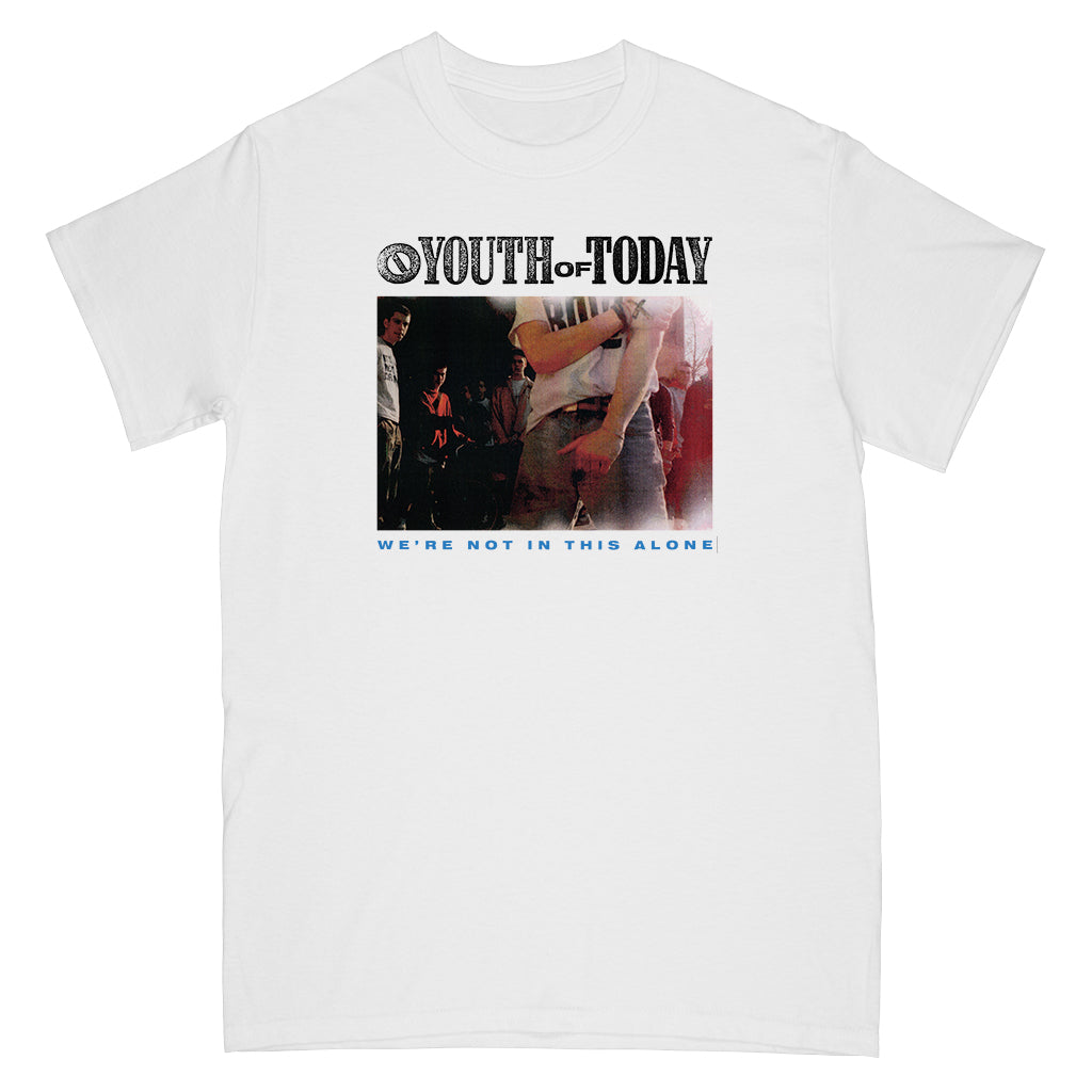Youth Of Today "We're Not In This Alone (White)" - T-Shirt