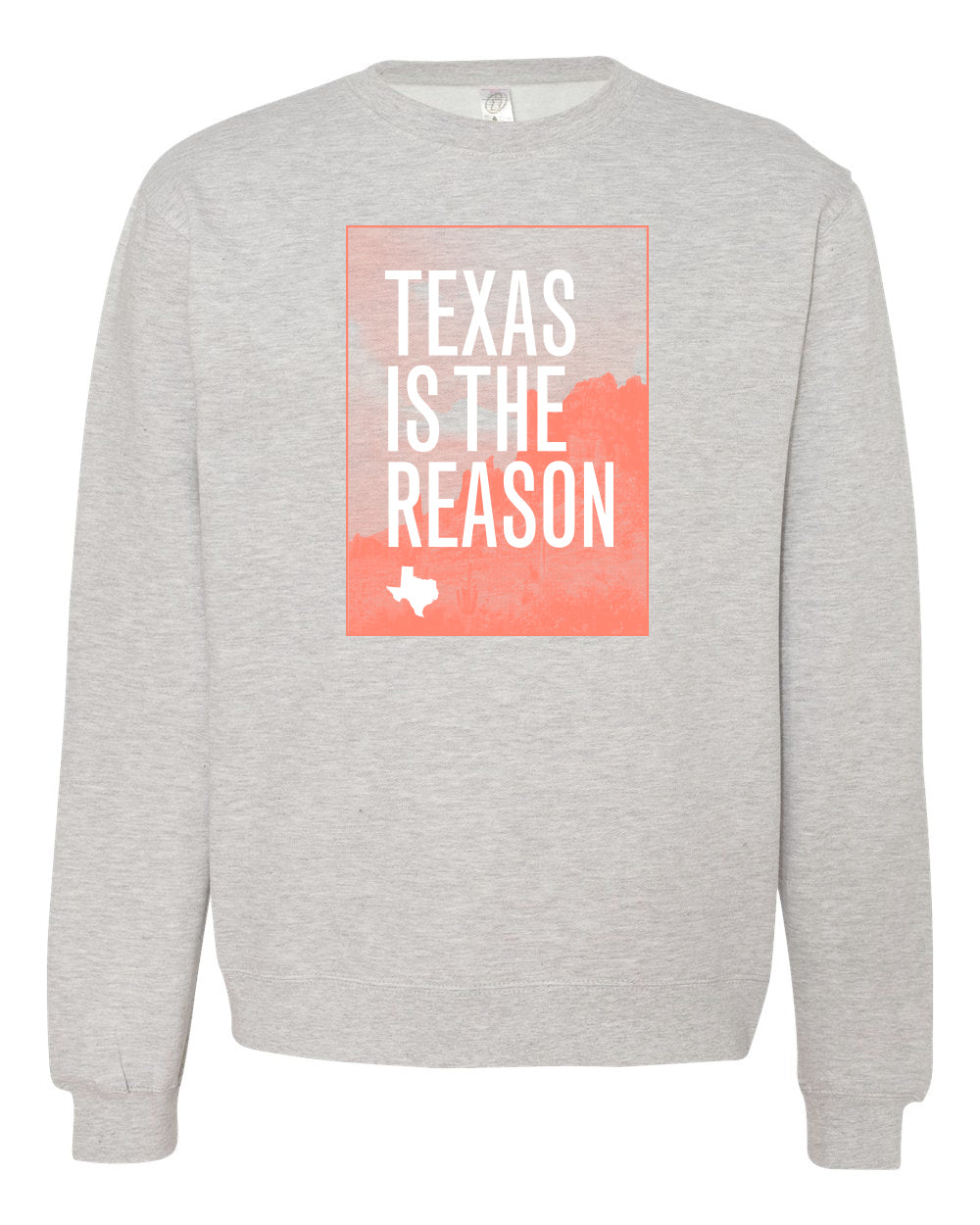 Texas Is The Reason "Logo (Heather Grey)" - Crew Sweatshirt