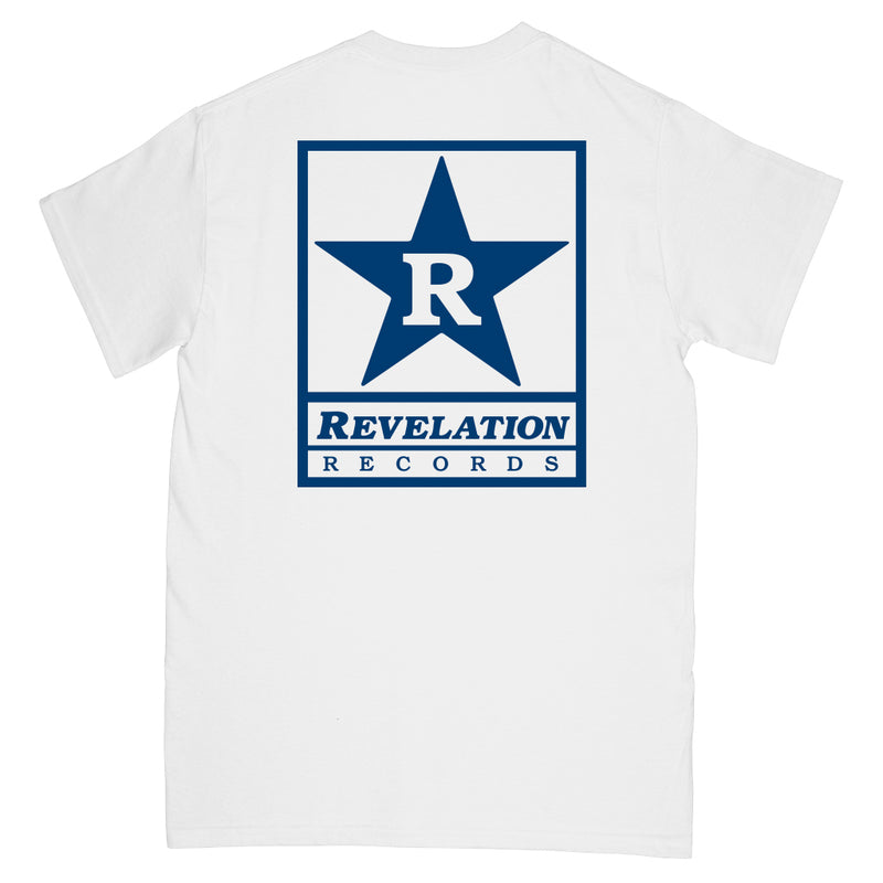 Revelation Records "Logo (White With Navy)" - T-Shirt