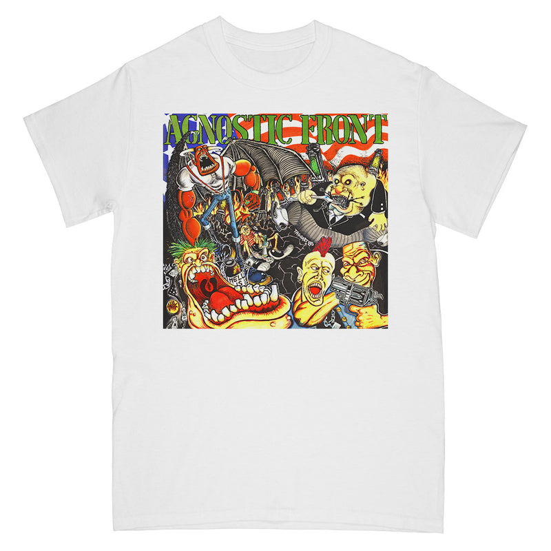 Agnostic Front "Cause For Alarm (White)" - T-Shirt