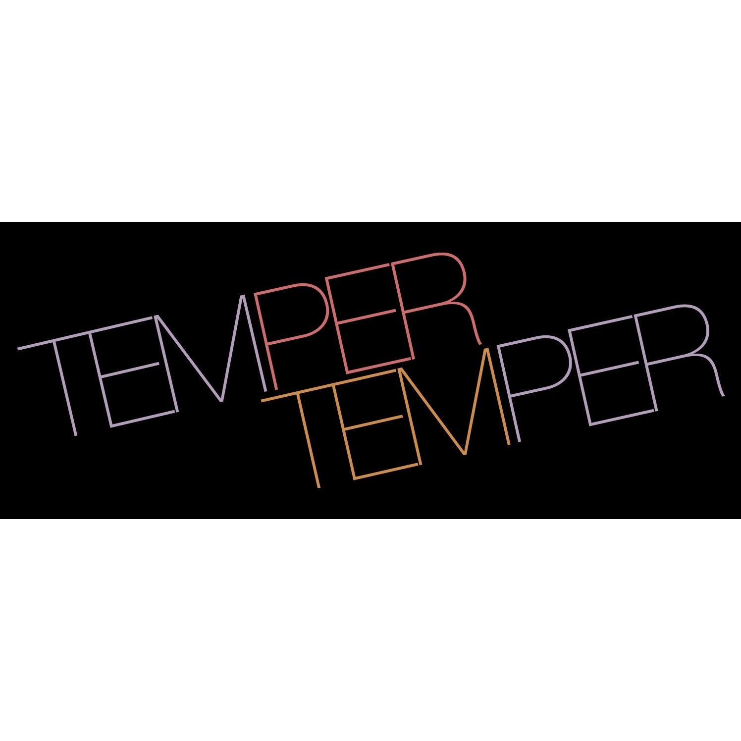 REVST127 Temper Temper "Logo" - Sticker 