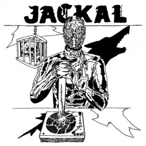 PKR77-1 Jackal "s/t" 7" Album Artwork