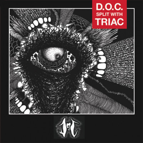 RRSR118-1 Triac / D.O.C. "Split" LP Album Artwork
